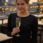 Nashville's Sugar Scene: What Music Industry Money and Healthcare Wealth Actually Mean for Your Arrangement Upscale rooftop bar in Nashville's Gulch neighborhood at golden hour, modern skyline visible, sophis